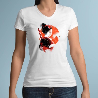 T-shirt Onna-bugeisha par Kharmazero