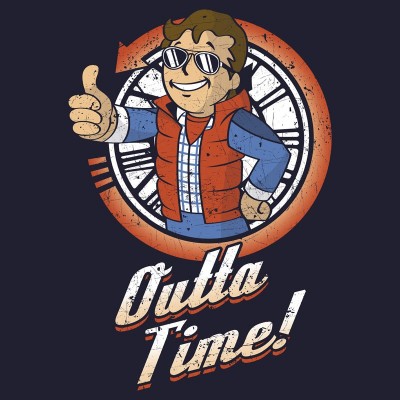 T-shirt Outta Time par Olipop