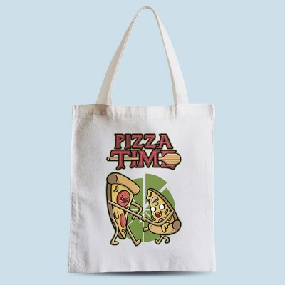 Tote bag Pizza Time par Olipop