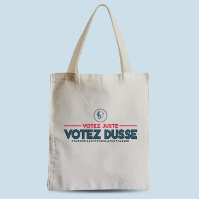 Tote bag Votez Dusse par Ptit Mytho