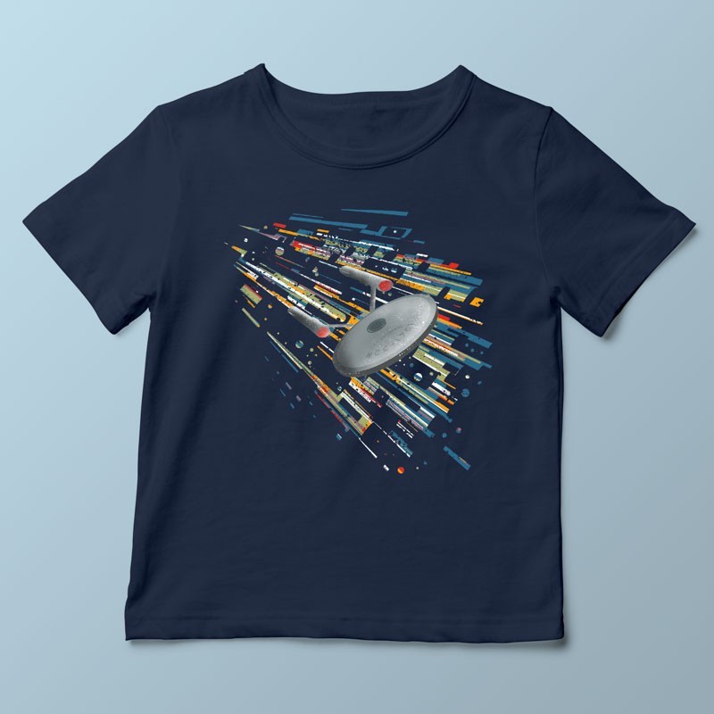 T-shirt Boldly Go par Kharmazero