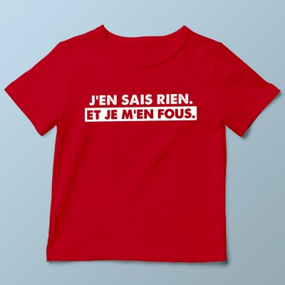 T-shirt J'en sais rien par Tagtick