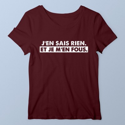 T-shirt J'en sais rien par Tagtick