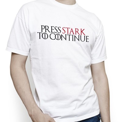 T-shirt homme Press Stark To Continue par Ptit Mytho