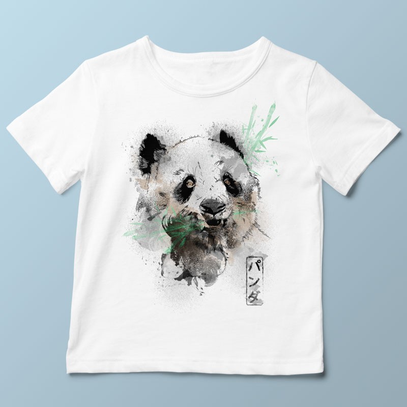 T-shirt Panda Watercolors par Donnie