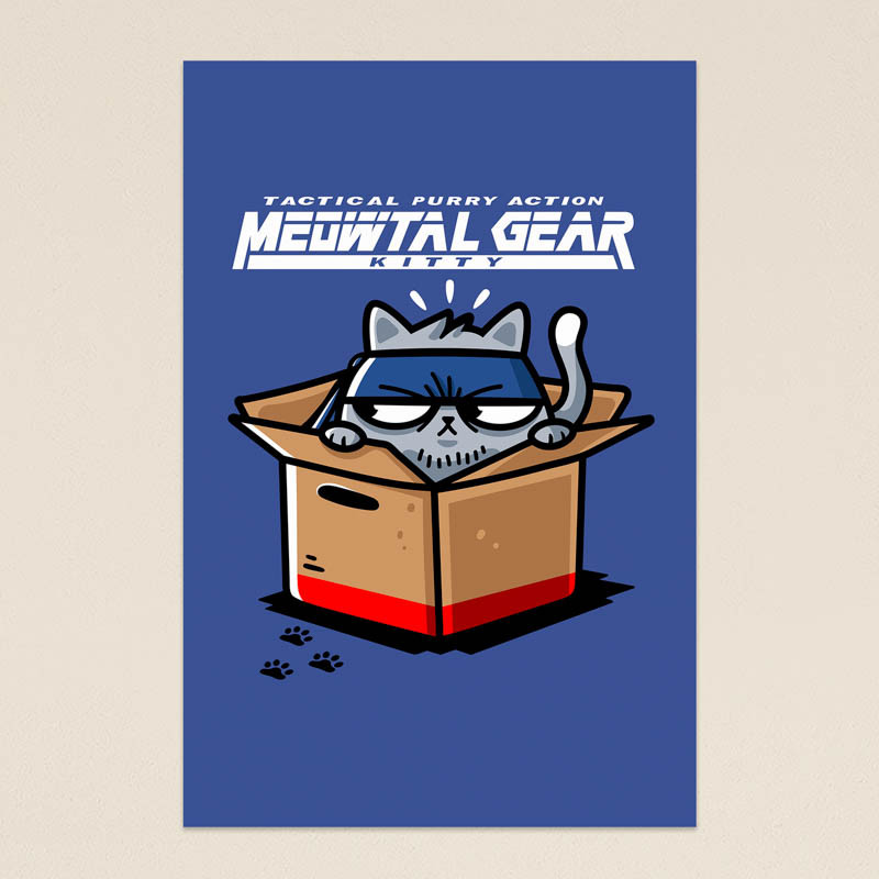 Affiche Meowtal Gear par Demonigote