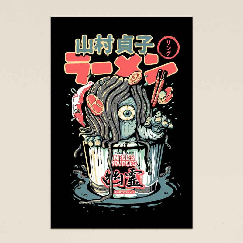 Affiche Yurei Well Noodles par Demonigote
