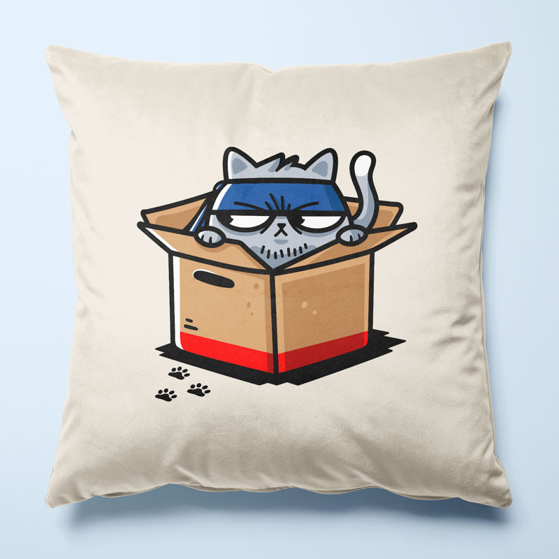 Housse de coussin Meowtal Gear par Demonigote