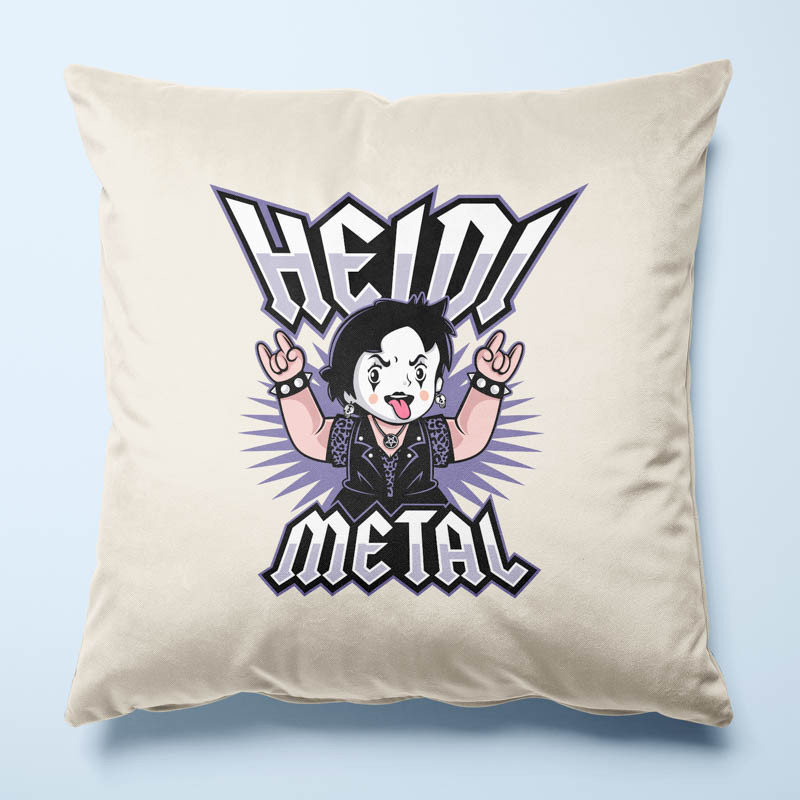 Housse de coussin Heidi Metal par Demonigote