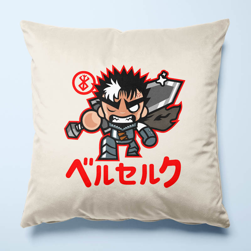 Housse de coussin ChibiGuts par Demonigote