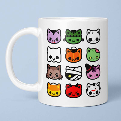 Mug Hallow Kitties par Demonigote