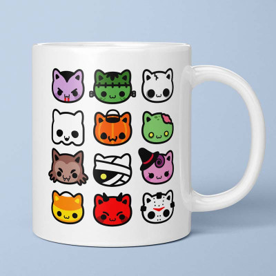Mug Hallow Kitties par Demonigote