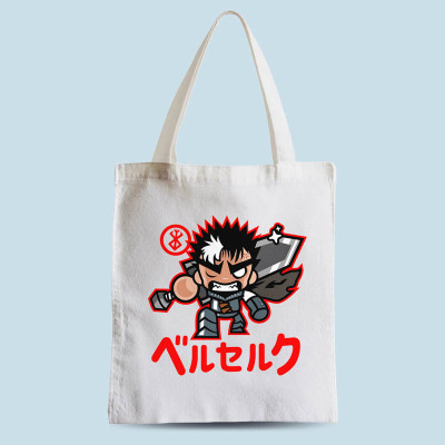 Tote bag blanc ChibiGuts par Demonigote