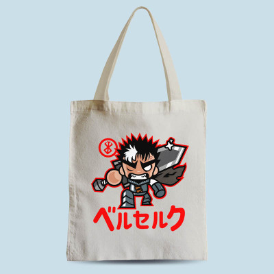 Tote bag naturel ChibiGuts par Demonigote