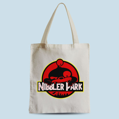 Tote bag naturel Nibbler Park par Demonigote