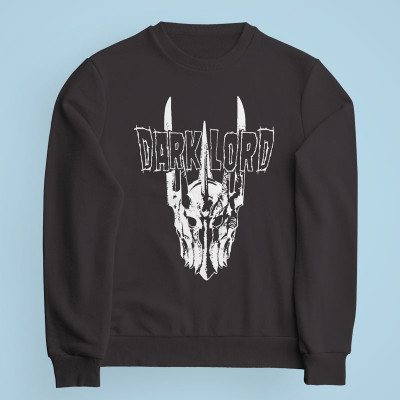 Sweatshirt gris Dark Lord par Demonigote