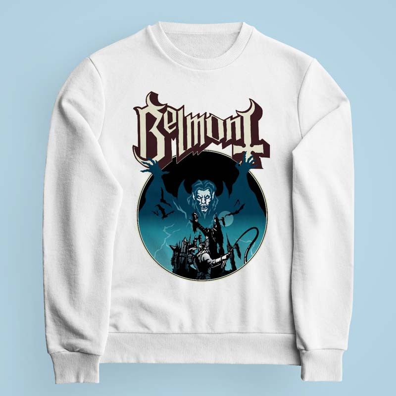 Sweatshirt blanc Vampire Killer Opus par Demonigote