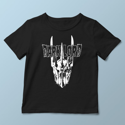 T-shirt enfant noir Dark Lord par Demonigote