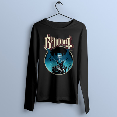 T-shirt manches longues noir Vampire Killer Opus par Demonigote