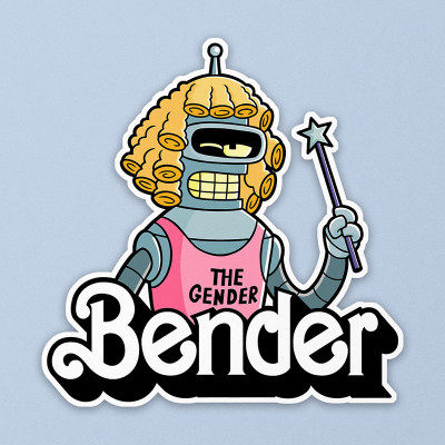 Sticker The Gender Bender par Barbadifuoco