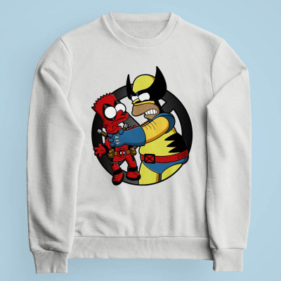 Sweatshirt gris clair Why you little Wade par Barbadifuoco