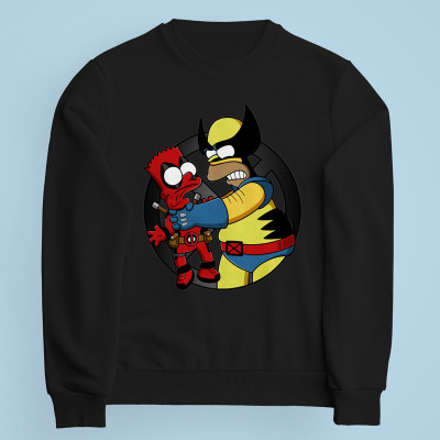 Sweatshirt noir Why you little Wade par Barbadifuoco