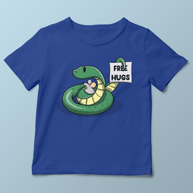 T-shirt enfant bleu Free Hugs par aStro678