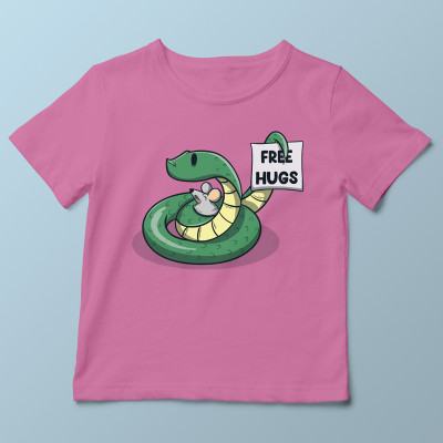 T-shirt enfant rose Free Hugs par aStro678