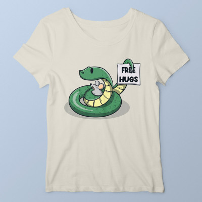 T-shirt femme naturel Free Hugs par aStro678