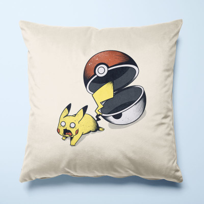 Housse de coussin Run Pika, Run par aStro678