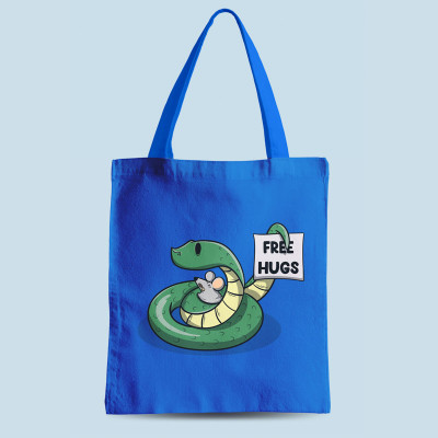 Tote bag bleu Free Hugs par aStro678