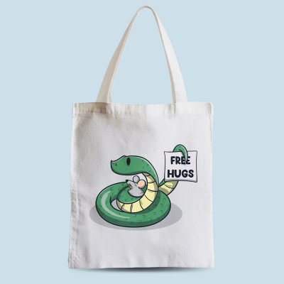 Tote bag blanc Free Hugs par aStro678