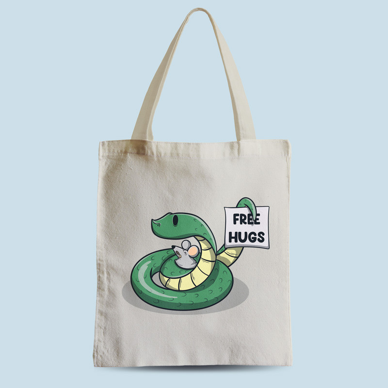 Tote bag naturel Free Hugs par aStro678