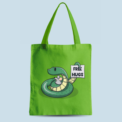 Tote bag vert Free Hugs par aStro678