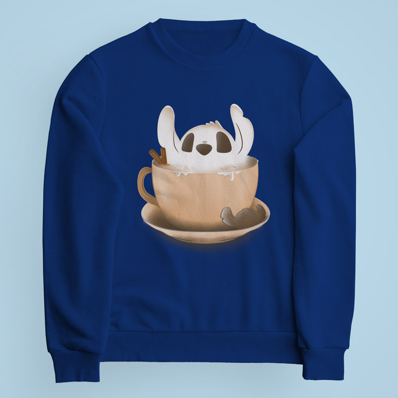 Sweatshirt bleu Stitchino par aStro678